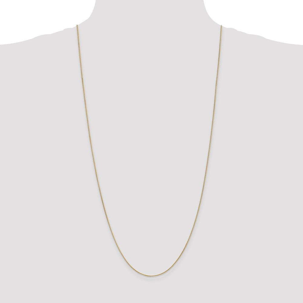 14k Yellow Gold 30 inch .85mm Spiga with Spring Ring Clasp Chain