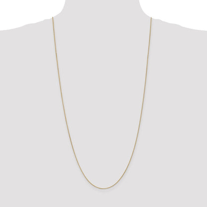 14k Yellow Gold 30 inch .85mm Spiga with Spring Ring Clasp Chain