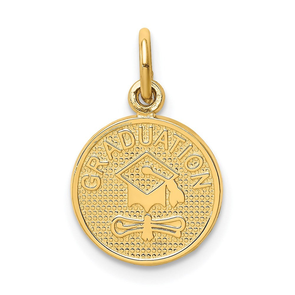 14k Yellow Gold GRADUATION Charm Pendant