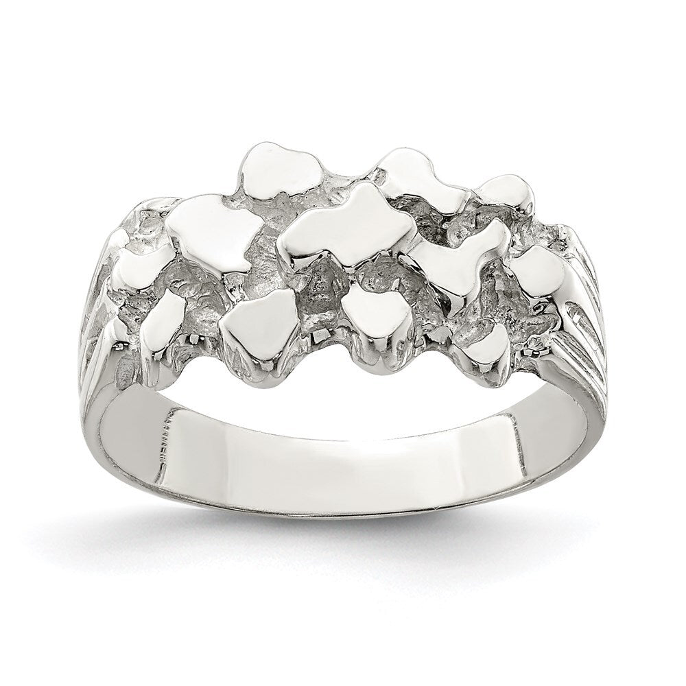 Sterling Silver Woman's Nugget Ring Size 8