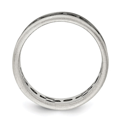Sterling Silver X&O Design Ring Size 11