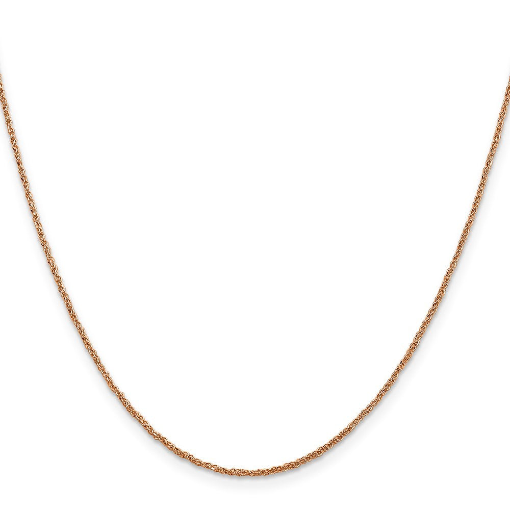 14K Rose Gold 20 inch 1.10mm Ropa Chain Necklace