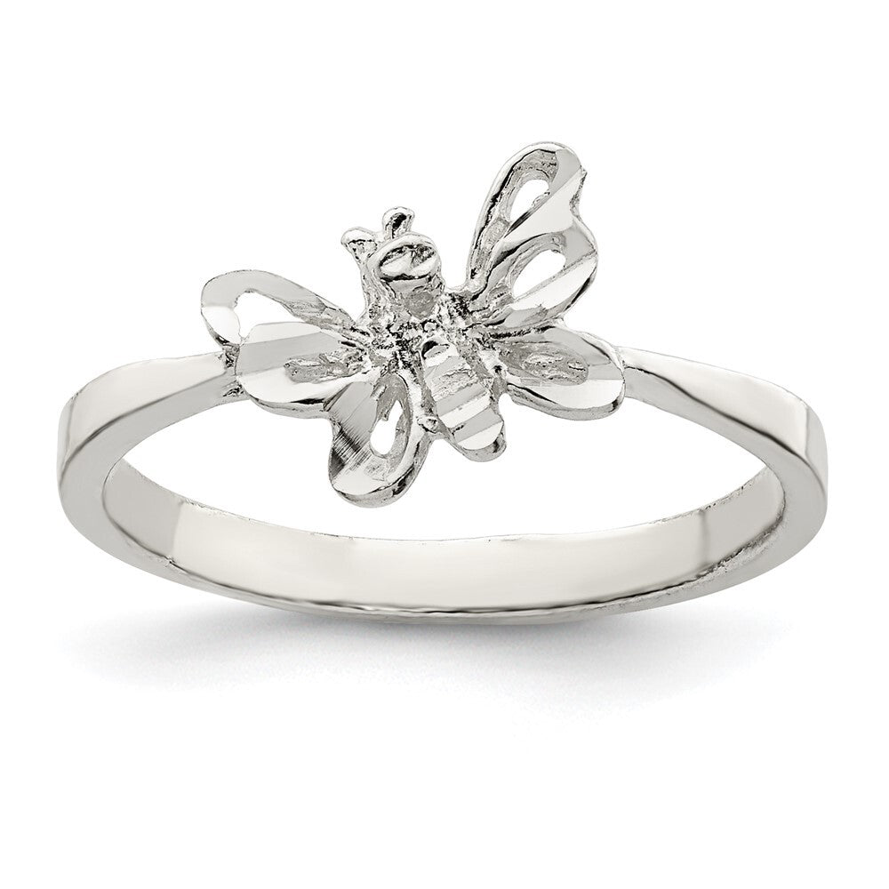 Sterling Silver Butterfly Ring Size 7