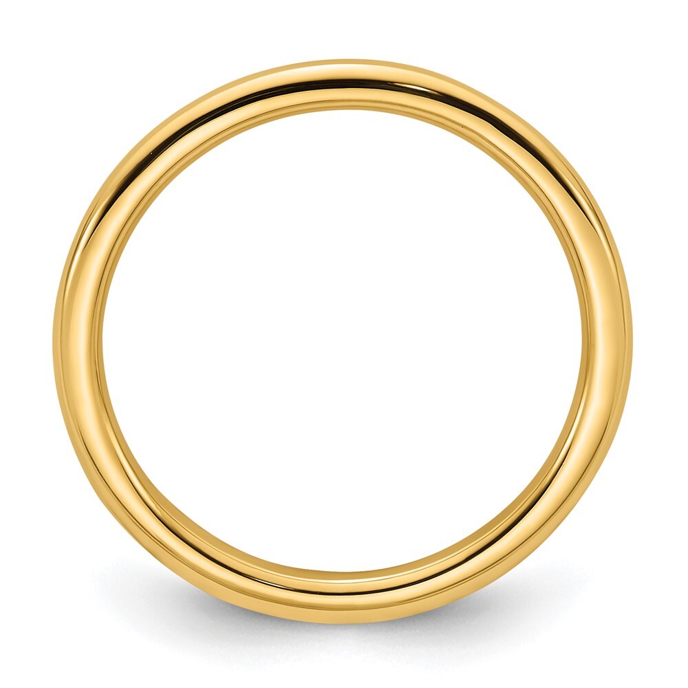 14K Yellow Gold Yellow Gold 2mm Standard Weight Comfort Fit Wedding Band Size 7