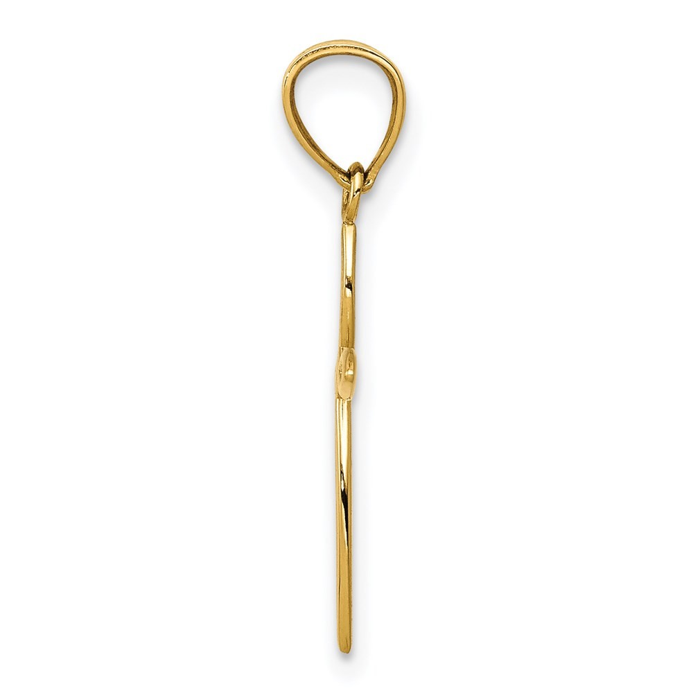 14k Yellow Gold Passion Cross Charm
