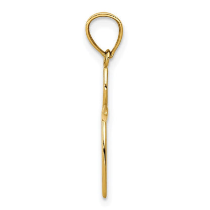 14k Yellow Gold Passion Cross Charm