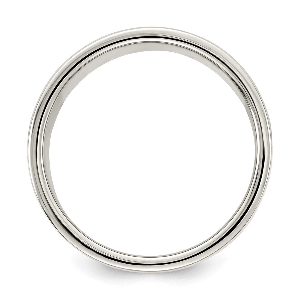 Sterling Silver 8mm Lightweight Flat Size 11 Band Ring