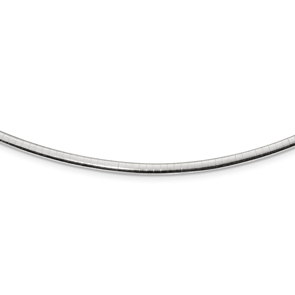 Sterling Silver Gold-pltd 3mm Reversible w/2in ext Cubetto Chain Necklace
