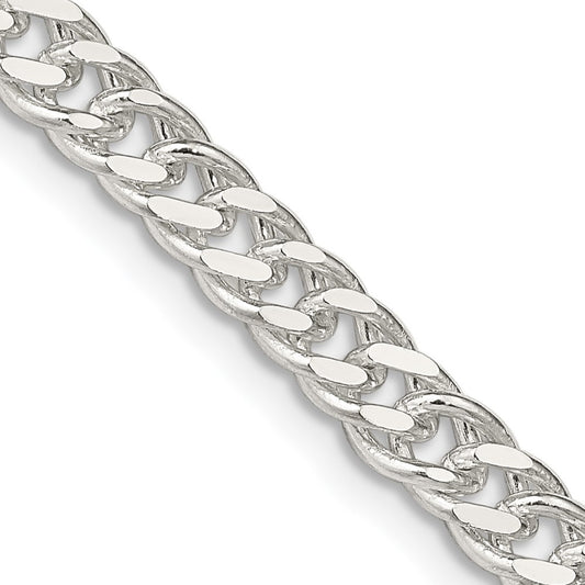 Sterling Silver 5.5mm Rambo Chain Necklace
