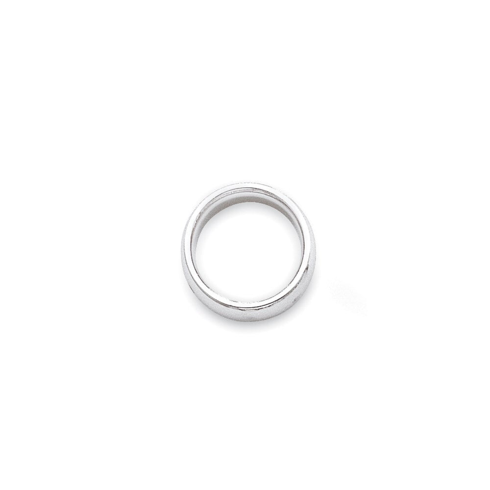 14k White Gold 3mm Standard Weight Comfort Fit Wedding Band Size 5