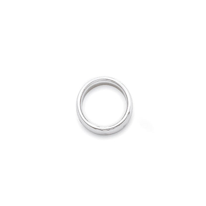 14k White Gold 3mm Standard Weight Comfort Fit Wedding Band Size 5