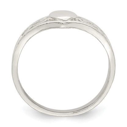 Sterling Silver Heart Ring Size 6