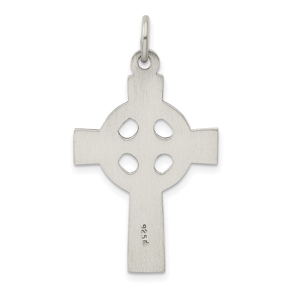 Sterling Silver Antiqued Celtic Cross Charm Holiday Gift for Women