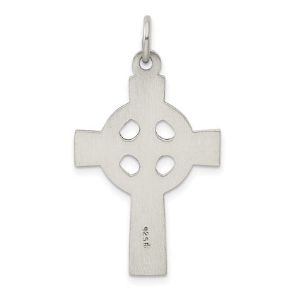 Sterling Silver Antiqued Celtic Cross Charm Holiday Gift for Women