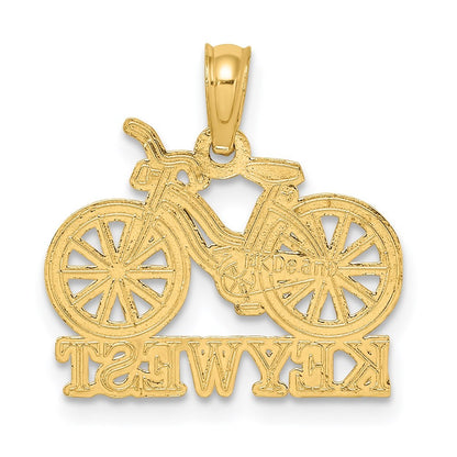 14k Yellow Gold KEY WEST Bicycle Charm