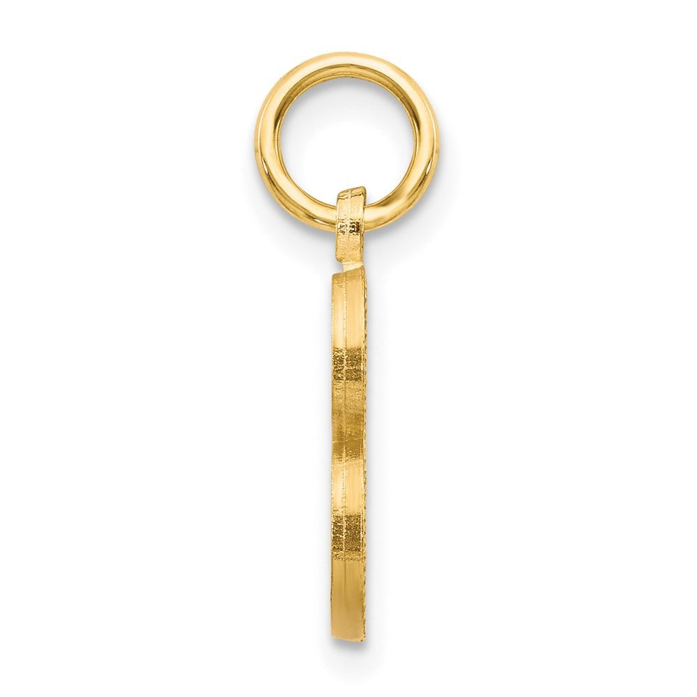 14k Yellow Gold Letter B Initial Charm
