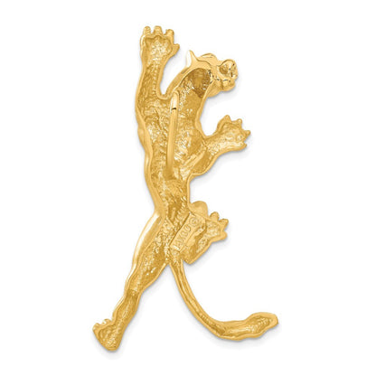 14k Yellow Gold Panther Pendant