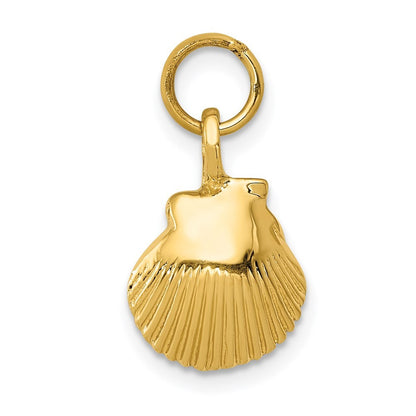 14k Yellow Gold Seashell Pendant