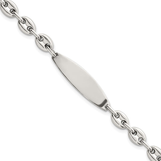 Sterling Silver Polished 6.25mm Mariner/Anchor Link 7.25 Inch ID Bracelet