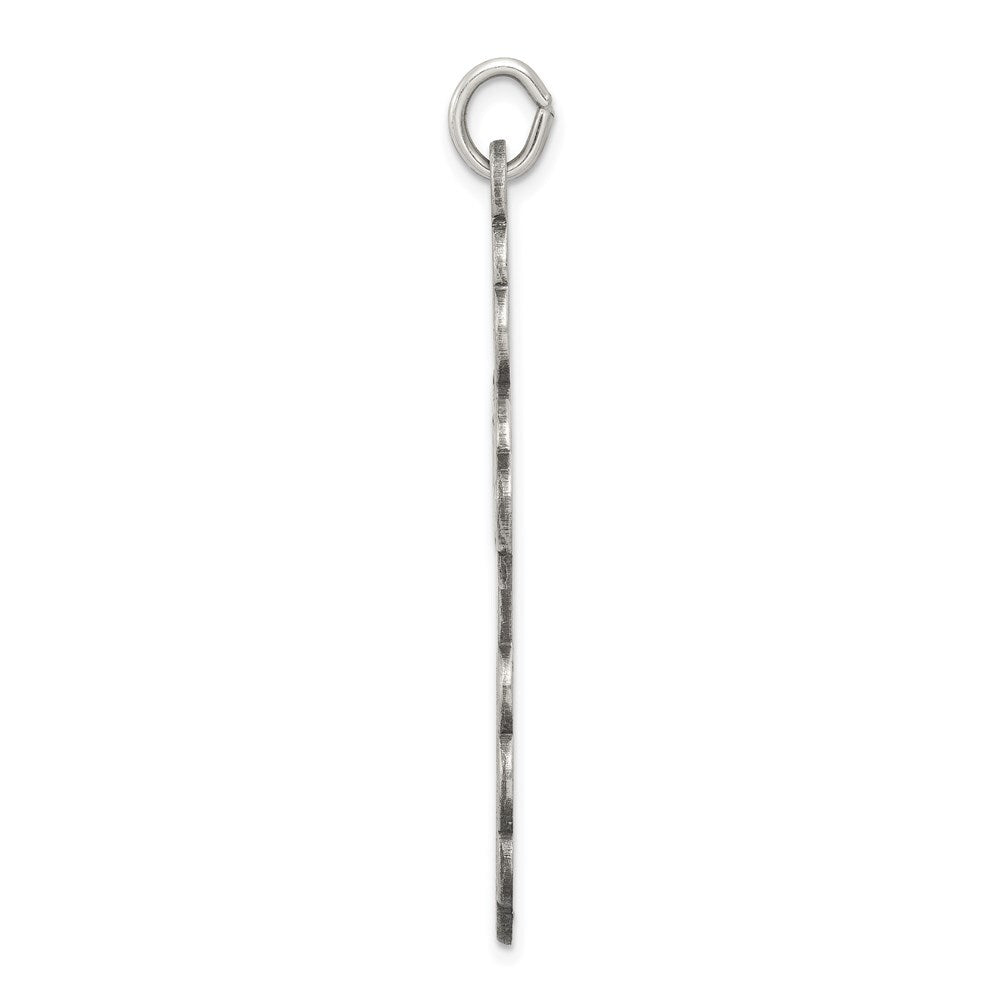 Sterling Silver Antiqued Eastern Orthodox Cross Charm