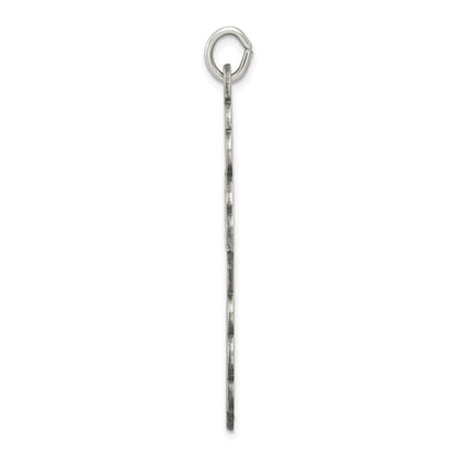 Sterling Silver Antiqued Eastern Orthodox Cross Charm