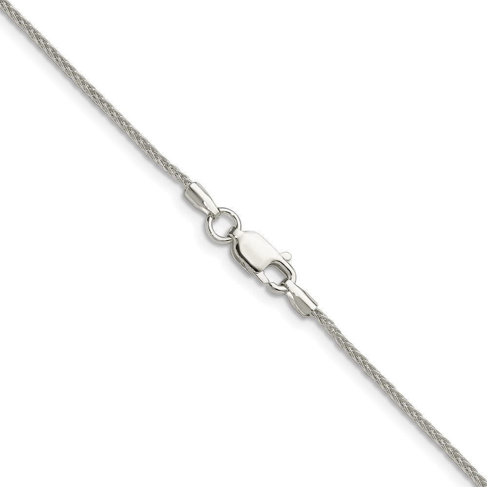 Sterling Silver 1.3mm 8 Sided Diamond-cut Double Spiga Chain