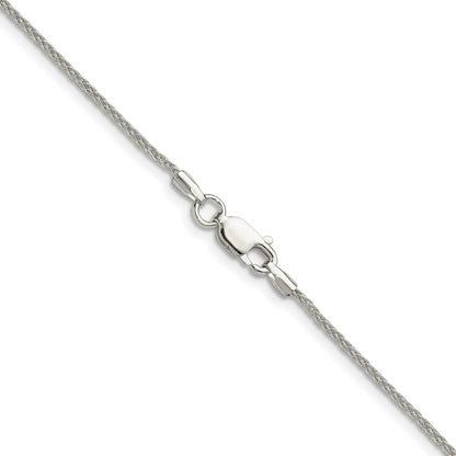 Sterling Silver 1.3mm 8 Sided Diamond-cut Double Spiga Chain