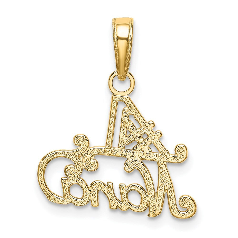 14k Yellow Gold #1 NANA Charm Pendant for Women