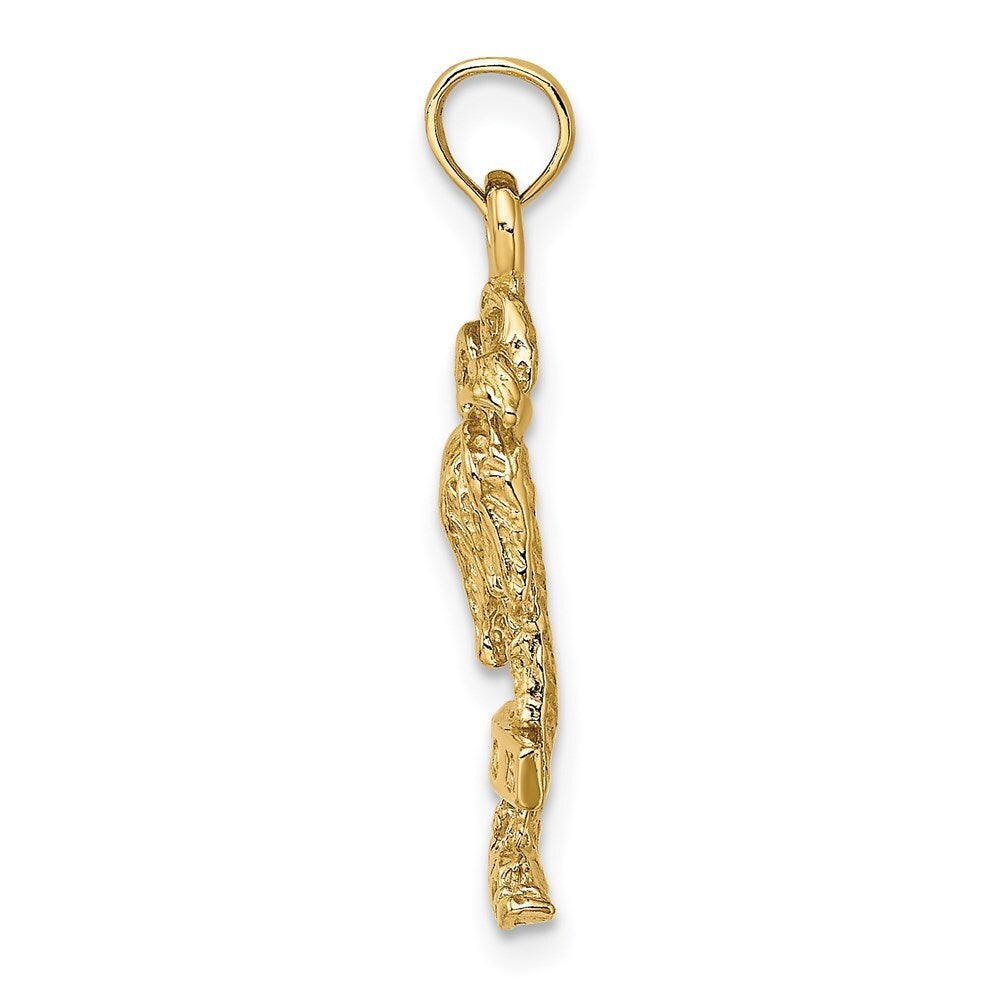 14k Yellow Gold MARCO IS. Palm Tree Charm Pendant for Women
