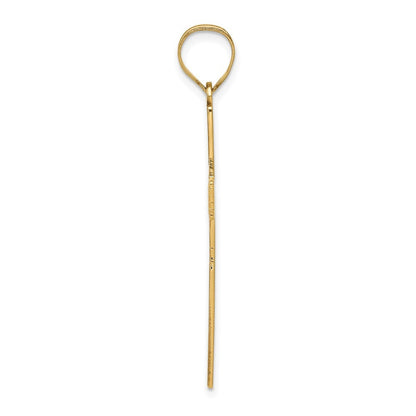 14k Yellow Gold Laser Designed Cross
