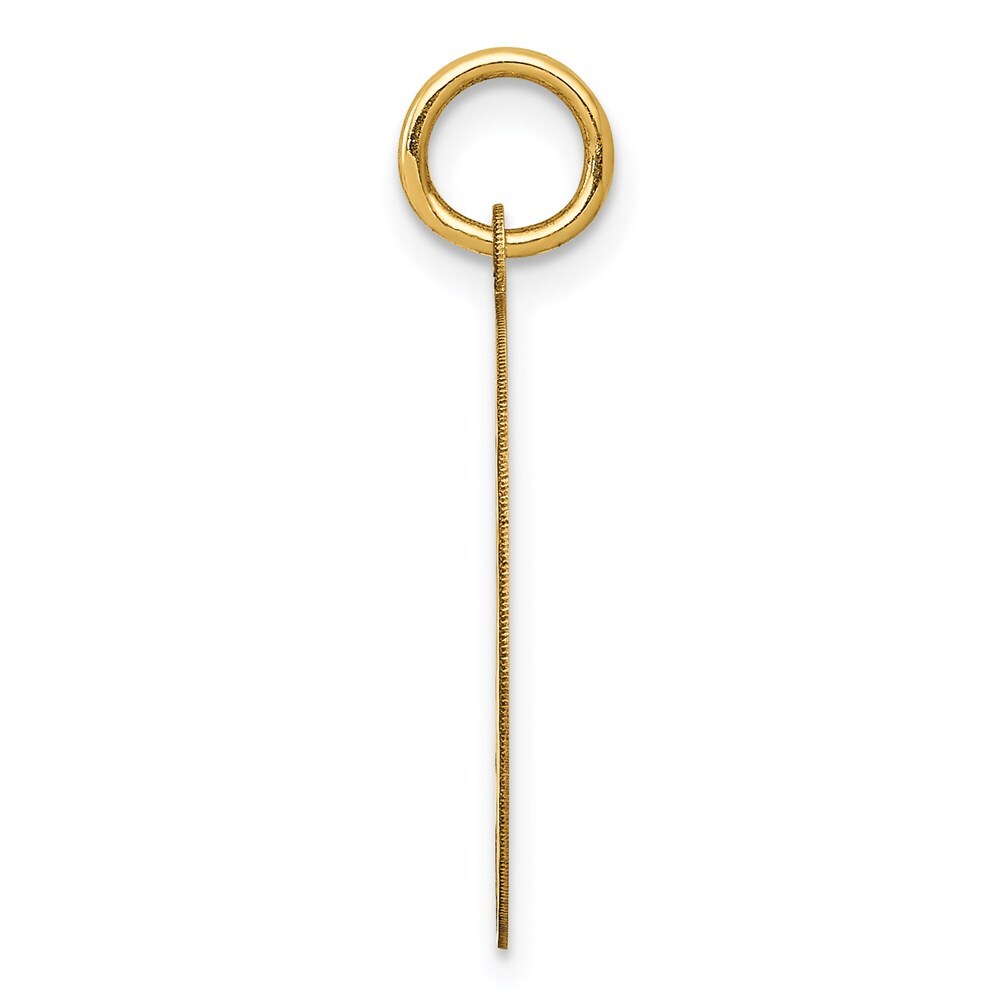 14k Yellow Gold #1 DAD Charm Pendant for Women