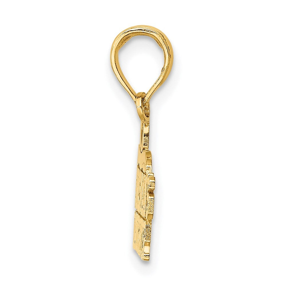 14k Yellow Gold FIREMAN'S DAUGHTER Charm