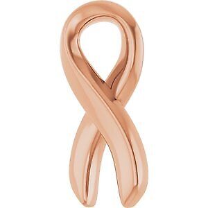 14k Rose Gold Survivor Ribbon 16-18" Necklace