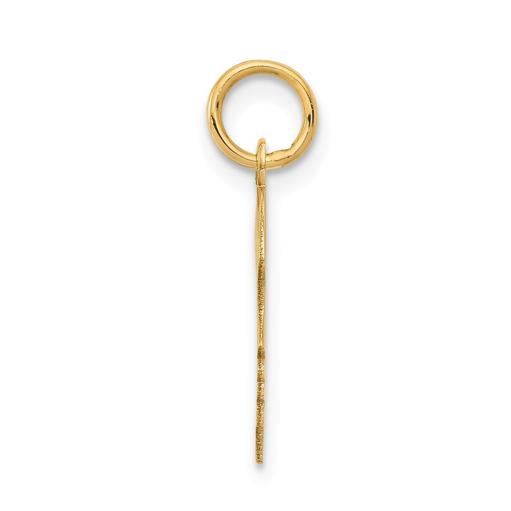 14k Yellow Gold .018 Depth Engravable Girl Head Charm Pendant for Women