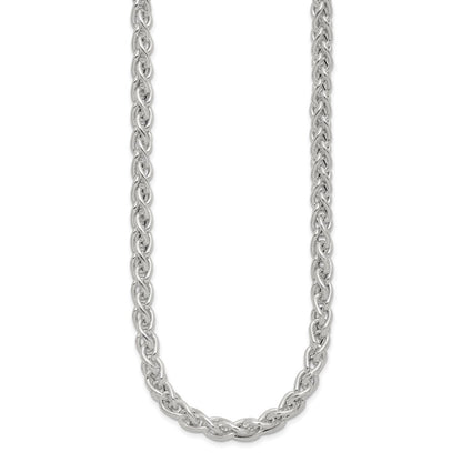 Sterling Silver Polished Spiga Necklace