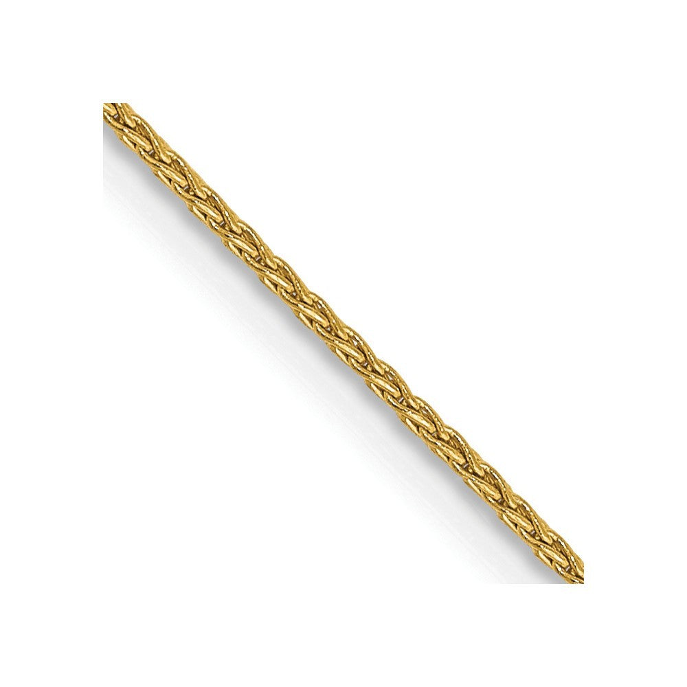 14k Yellow Gold 14 inch 1mm Parisian Wheat with Lobster Clasp Chain Necklace