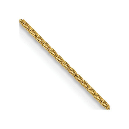 14k Yellow Gold 14 inch 1mm Parisian Wheat with Lobster Clasp Chain Necklace