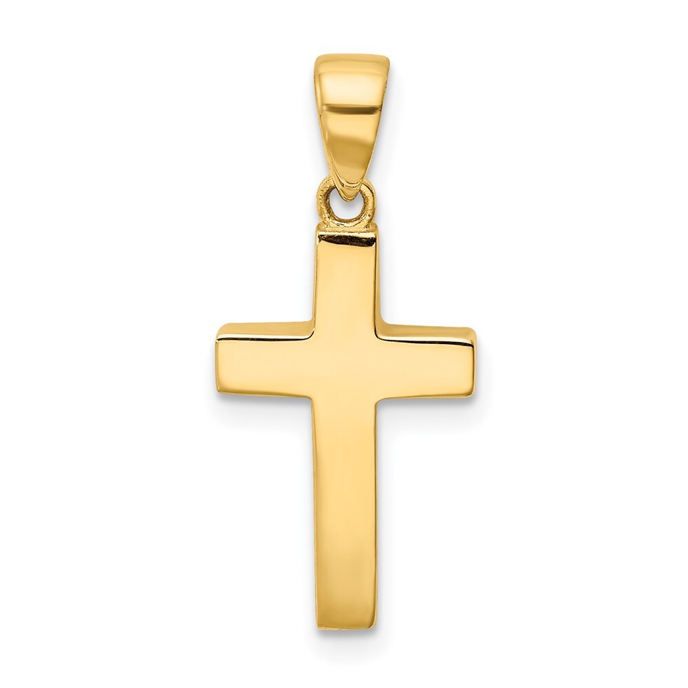 14k Yellow Gold Cross Pendant