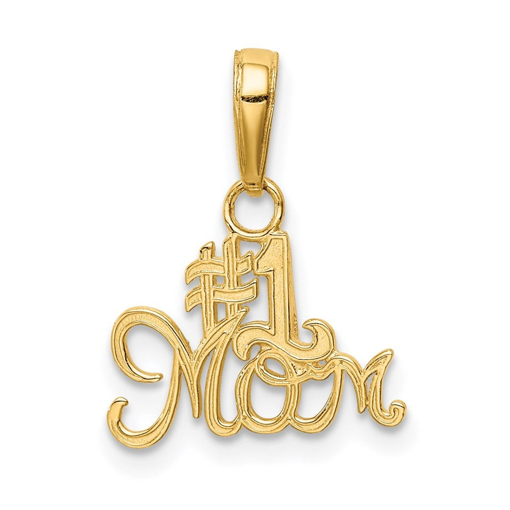 14k Yellow Gold #1 MOM Charm
