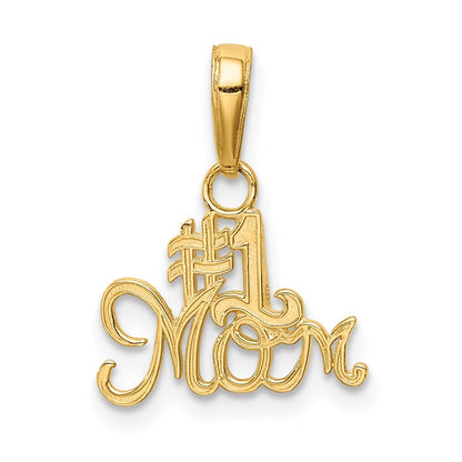 14k Yellow Gold #1 MOM Charm