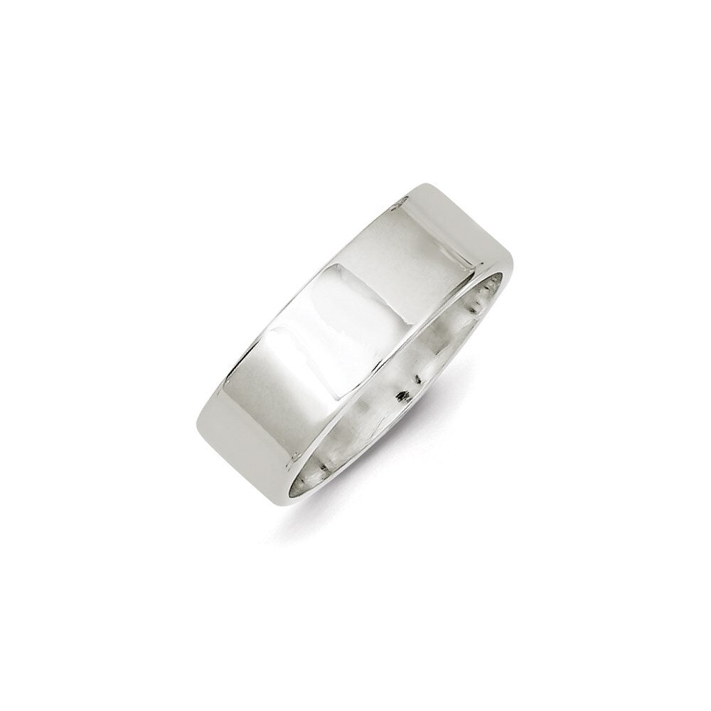 Sterling Silver 7mm Lightweight Flat Size 9 Band Ring