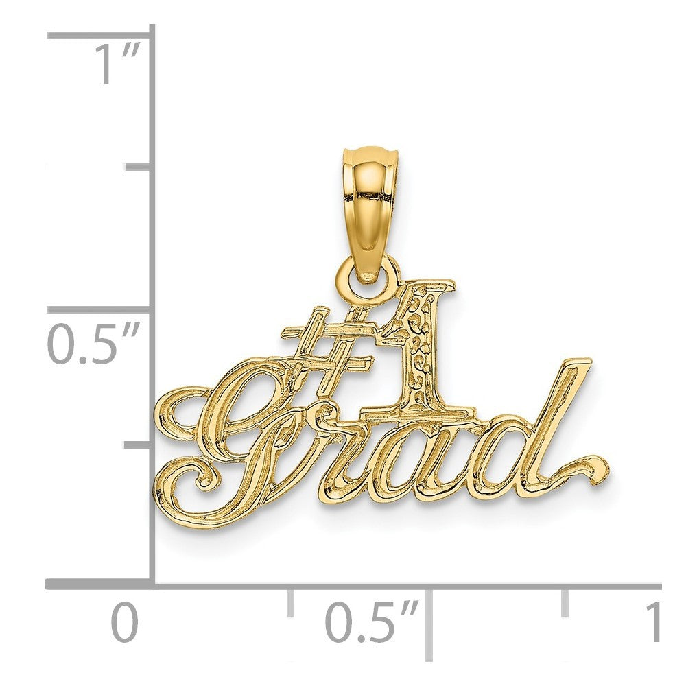14k Yellow Gold #1 GRAD Charm
