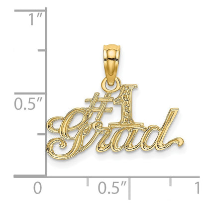 14k Yellow Gold #1 GRAD Charm