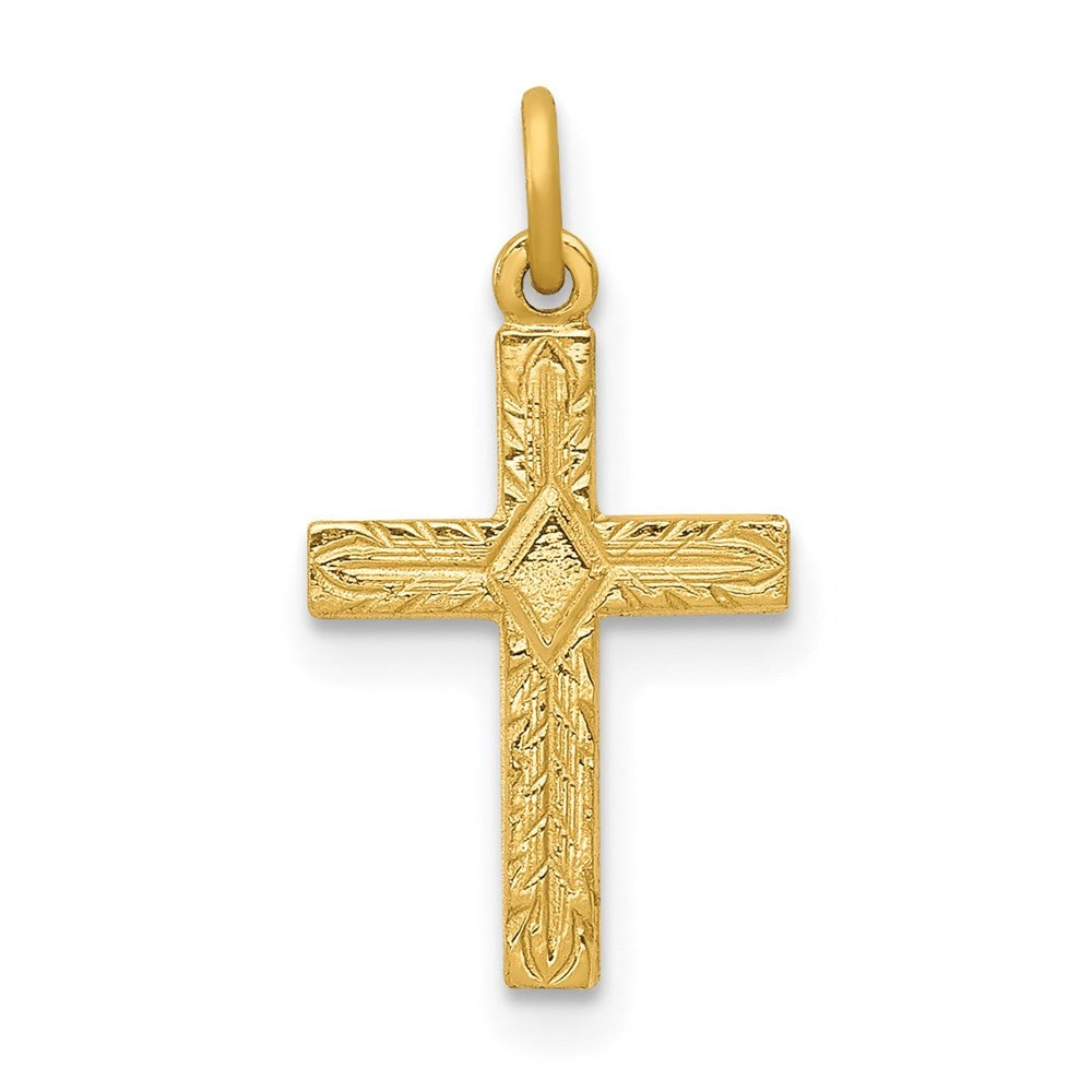 14k Yellow Gold Small Cross Charm