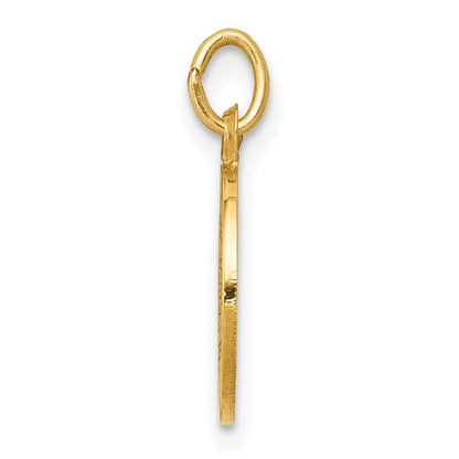 14k Yellow Gold Holy Trinity Medal Charm Pendant