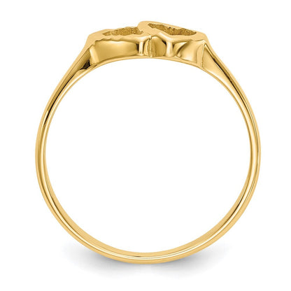 14K Yellow Gold Children's Heart Ring