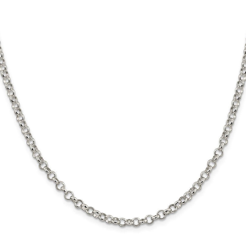 Sterling Silver 4mm Rolo Chain Necklace