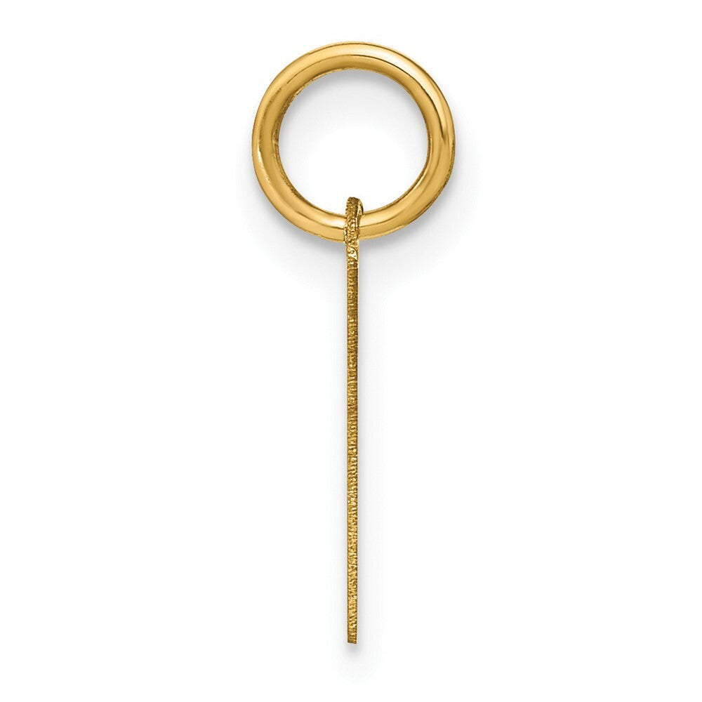 14k Yellow Gold Letter L Initial Pendant for Women