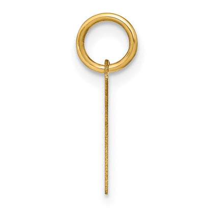 14k Yellow Gold Letter L Initial Pendant for Women