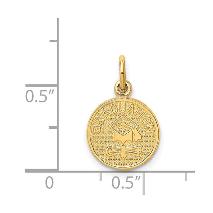 14k Yellow Gold GRADUATION Charm Pendant